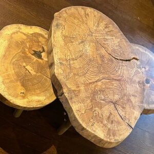 Set van 3 beuken tafeltjes 30